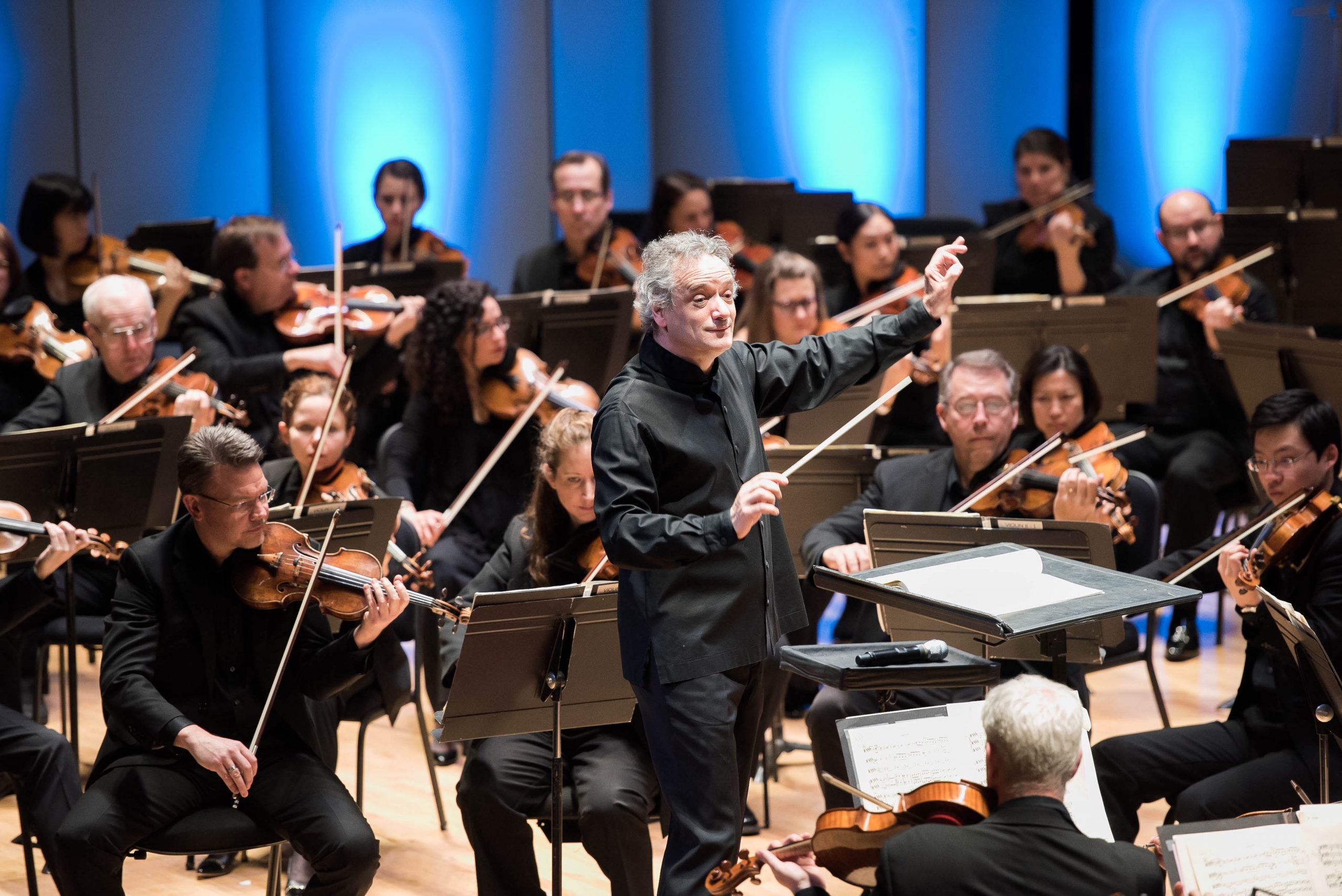 Cincinnati Symphony Orchestra conductor at a music venue in cincinnati