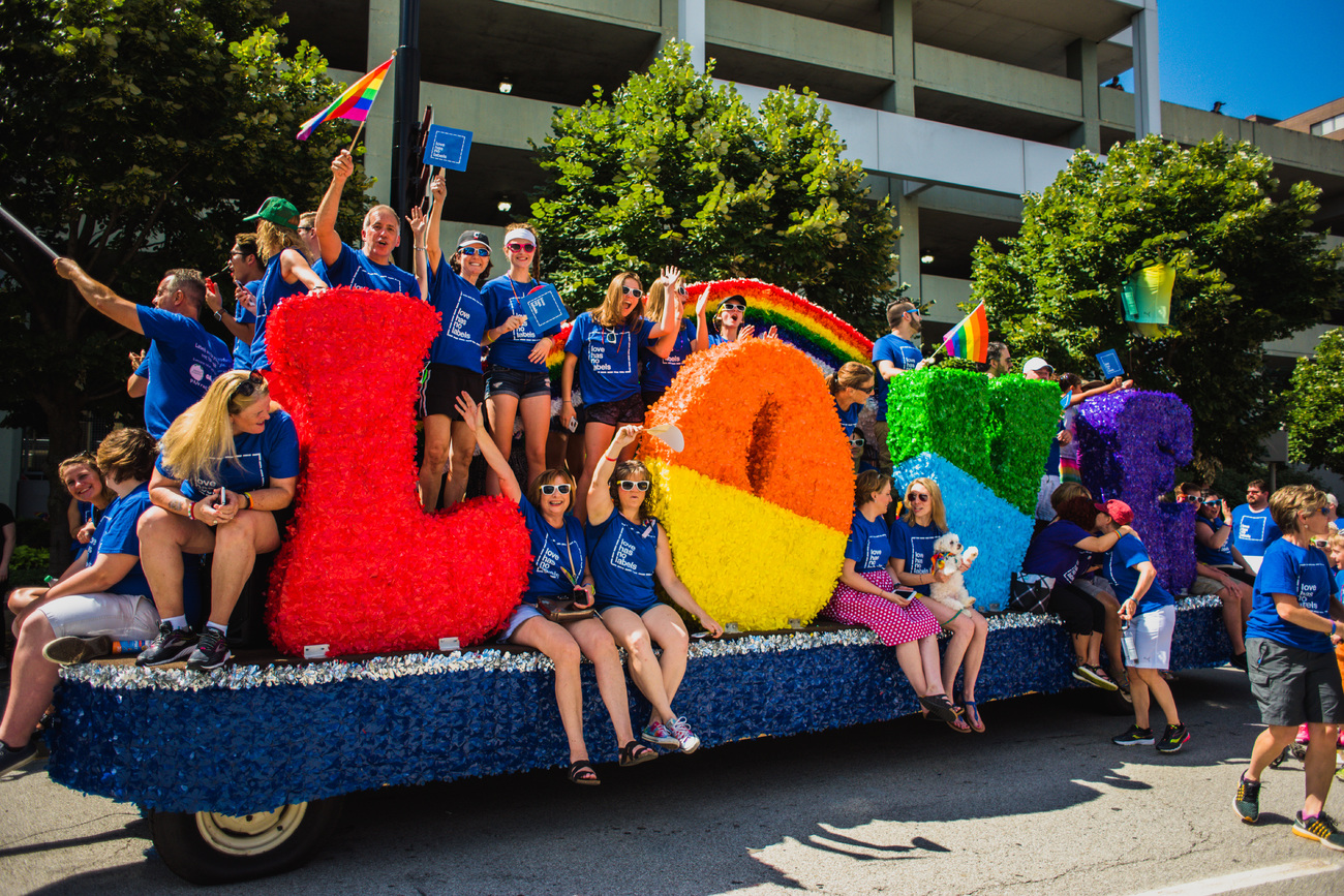 float at a Pride parade in Cincinnati shows inclusion