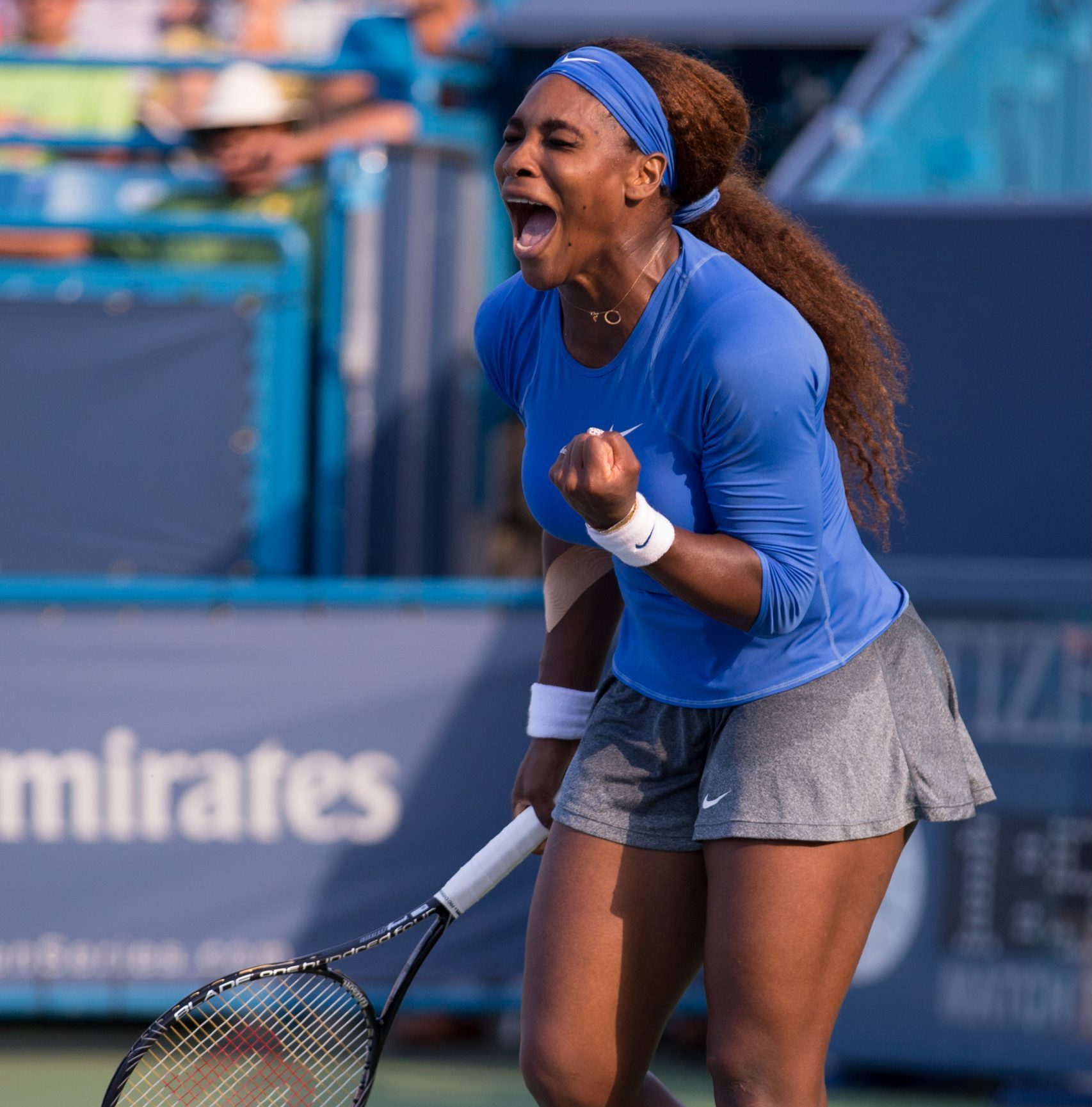 Serena Williams at Western & Southern Open a poplar sporting event held in Cincinnati