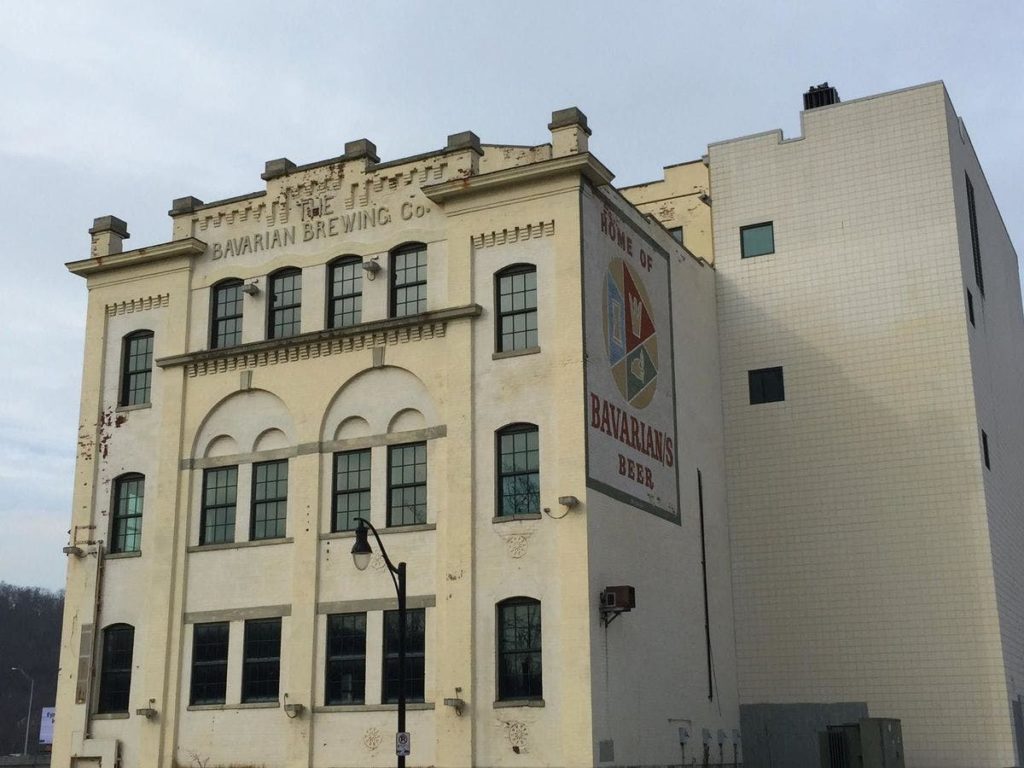 exterior picture of the bavarian brewing company building