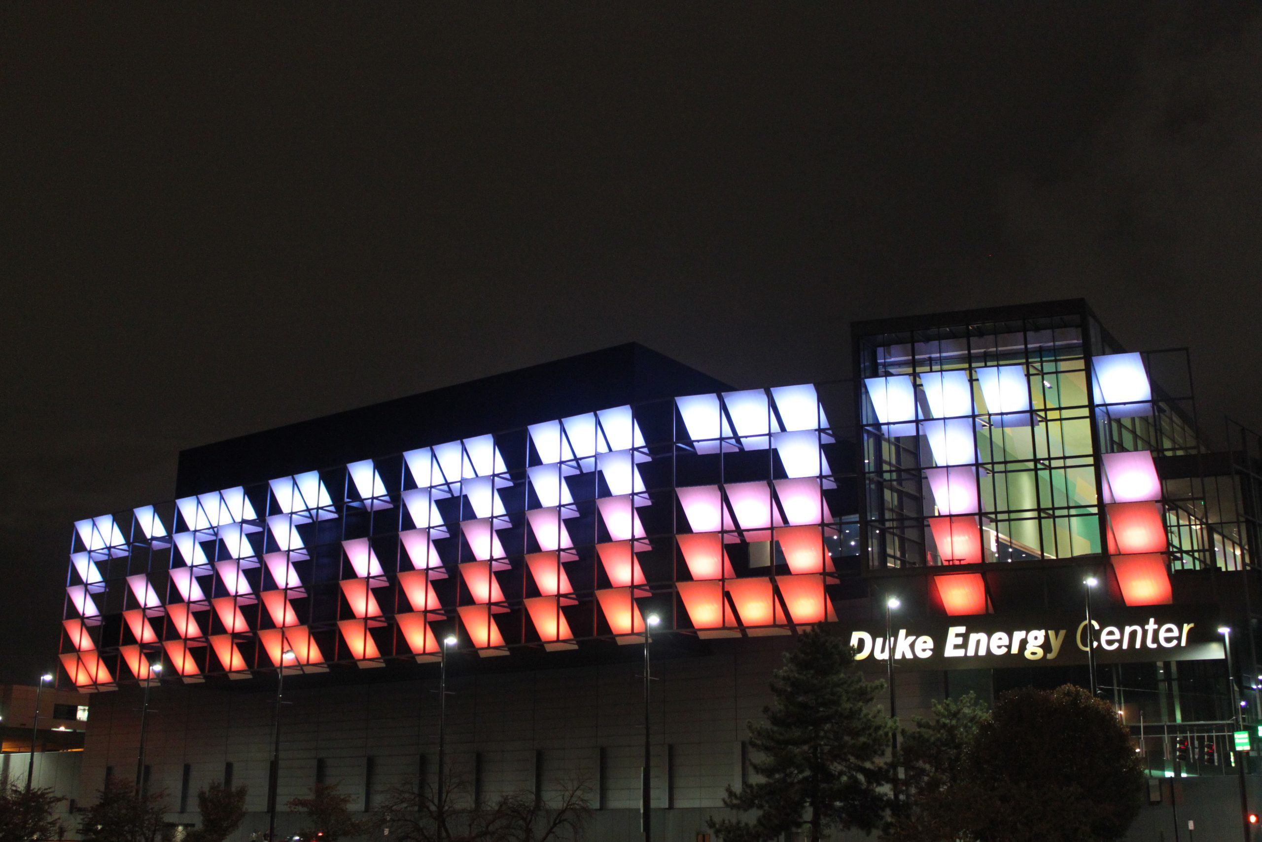 Cincinnati sign outside Duke Energy Convention Center