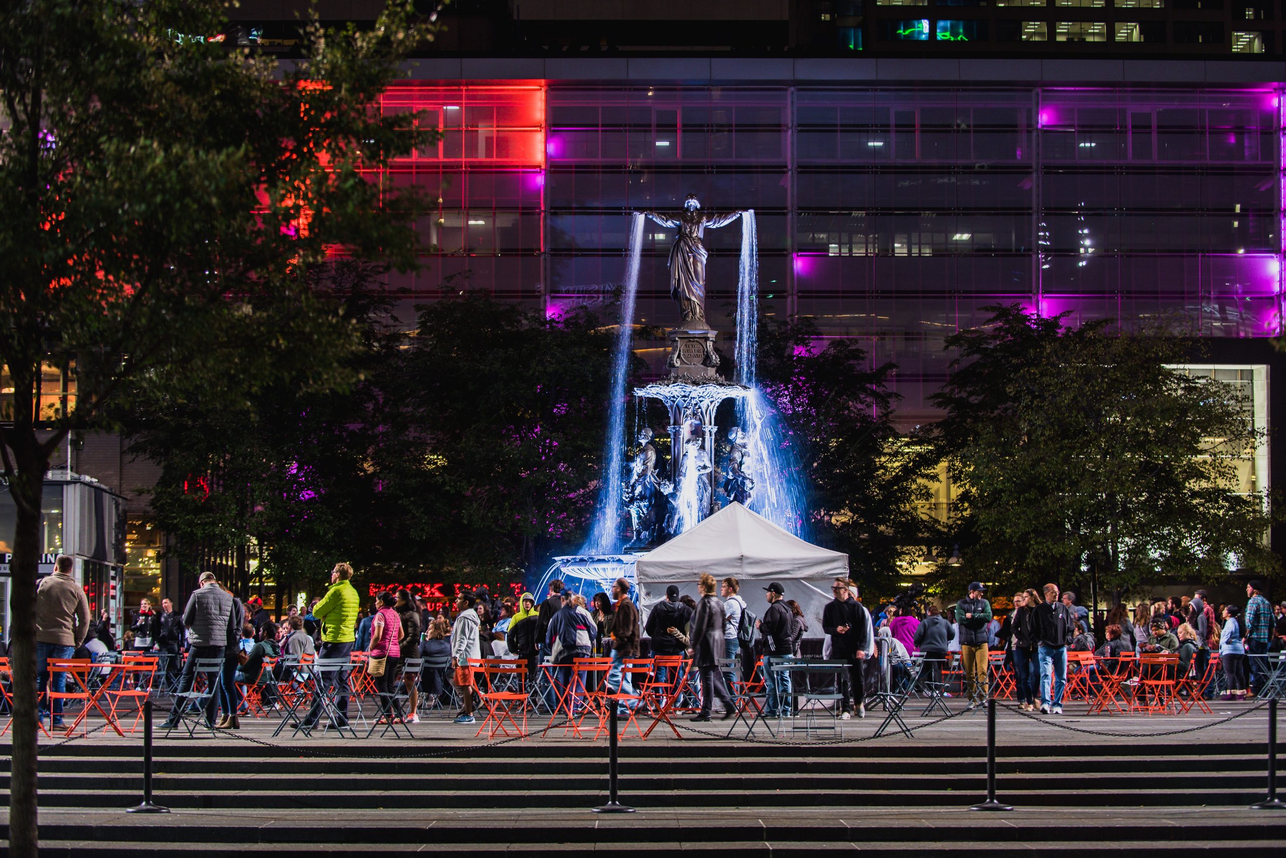 BLINK at Fountain Square is a popular summer entertainment in cincinnati