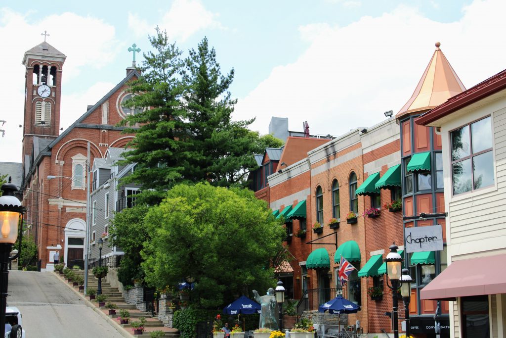 bow tie cafe and the monastery in mount adams cincinnati