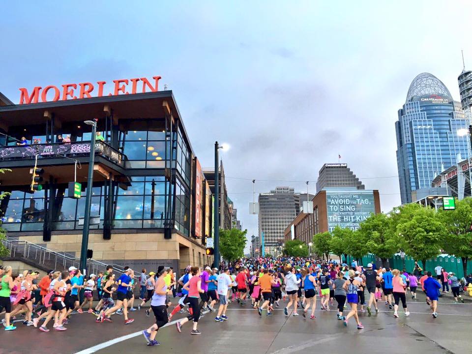 Cincinnati is famous for its running like these running the flying pig marathon