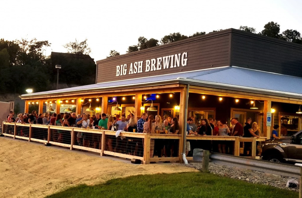 Big Ash Brewing and its outdoor patio is a top brewery in cincinnati